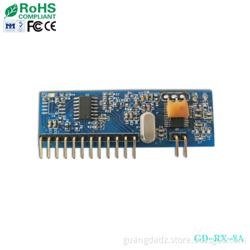 RF Wireless Ask Rolling/ Learning Code Receiver Module (GD-RX-8A)